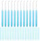 Tucnoeu Strickrahmen Set, Strickzubehör, Strickrahmen Haken Großen Augen Nähnadeln, 12pcs Nadel Haken Strickhaken Set mit Stricknadeln, Strickrahmen Nadel Set für Strick Handwerk(blau)