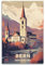 WPHSFX Vintage-Poster mit spektakulären Hochhäusern, Poster, dekoratives Gemälde, Leinwand, Wandposter und Kunstdruck, moderne Familienschlafzimmer-Dekor-Poster, 50 x 75 cm