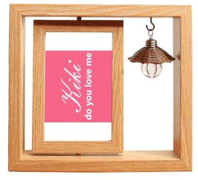 Kiki Do You Love Me Art Deco Fashion Holz-Bilderrahmen, drehbar, 10 x 15 cm