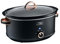 Cooks Professional Slow Cooker 6.5 Litre with Glass Lid, Cool Touch Handles, Dishwasher Safe Bowl, 2 Heat Settings & Keep Warm Function | Large One Pot Cooking Machine | Black & Rose Gold