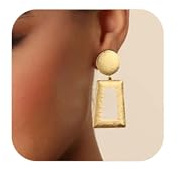 HolidayQbee Ohrclips Gold Clip Ohrringe Damen – Eleganter Modeschmuck, Hautfreundlich & Farbtreu, Ohrringe Ohne Ohrloch Als Geschenk Für Frauen Und Mädchen