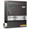 AL Briefkasten Systeme Basic-Line 1er Briefkasten personalisiert mit Namen Schild Straße und Hausnummer - Postkasten DB 703 Eisenglimmer modern mit mit Zeitungsfach - Gravur wetterfest Wandbriefkasten