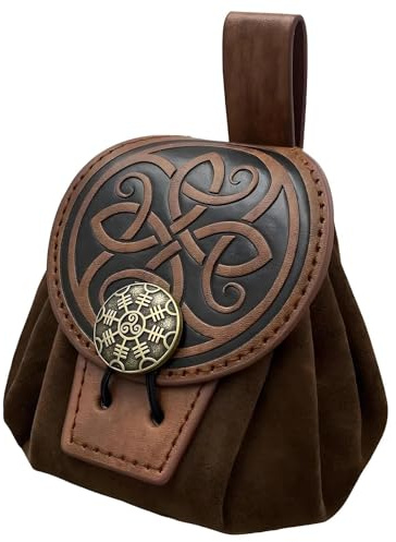 Mittelalterliche Retro Gürteltasche (Braun1)