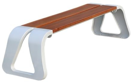 Outdoor Doppel Lounge Bank Dunkelbraun Gartensitz mit Rückenlehne Terrassenfell zur Entspannung Gartenbank für Außenbereiche Stilvolles und bequemes Gartensofa