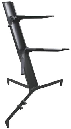 2nd Tier Keyboard Stand Portable Digital Adjustable Piano Keyboard Stand Electronic Musical Instrument Rack(1pcs)