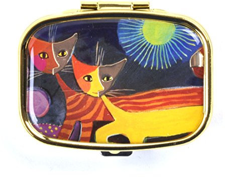 Fridolin Pillendöschen Rosina Wachtmeister-Wonderland aus Metall, bunt, 5.1x3.6x1.8 cm