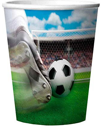 3D-Effekt Plastikbecher Fußball 4er Pack