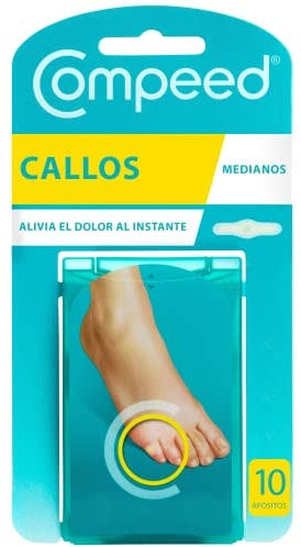 COMPEED Callos Medianos, Tratamiento de pies para la eliminación Natural, Pack 10 uds.