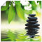 ARTLAND Wanddeko Poster & Kunstdrucke Wandposter Zen Asien Asiatisch Wellness Spa Entspannung Natur Steine See Blätter T5UJ