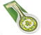 Irish Weave Ceramic Spoon Rest With Celtic And Shamrock Design, 230Mm X 75Mm