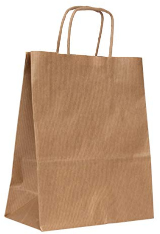 agipa 101852 Papiertragetasche - aus Kraftpapier, klein, braun