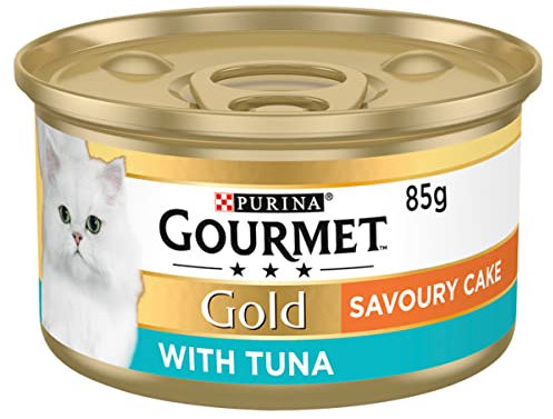 GOURMET Gold Savoury Cake Tuna Wet Cat Food 85g, Pack of 12