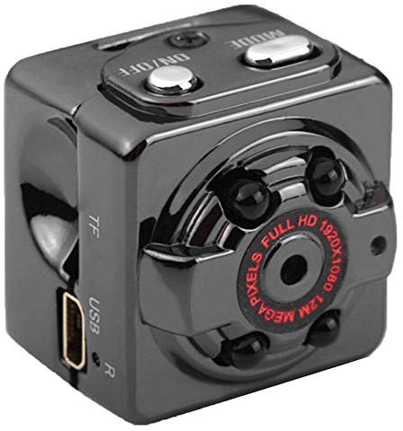 Tangmi - Mini telecamera spia 1080p Full HD, senza fili, con sensore di movimento