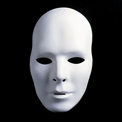 Festartikel Müller Maske männliches Gesicht in weiß zu Karneval Fasching Halloween