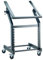 K&M 42020 Rack Wagen Schwarz Stahl – für 19 Zoll Equipment und 21 HE – sicherer Transport – mit Bremsen
