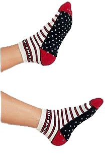 Medima Überziehsocken - Überdinger Streifen rot M