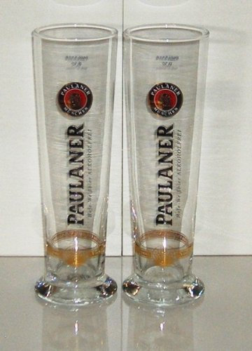 2 Stück Paulaner Alkoholfrei Weissbier Gläser 0,5l