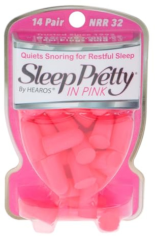 Hearos Sleep Pretty in Pink Women'S Ear Plugs, 14 Count