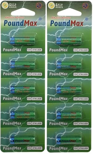 10 Pack x Super Alkaline 27A 12v GP27A MN27 A27 PoundMax Alkaline Security Batteries