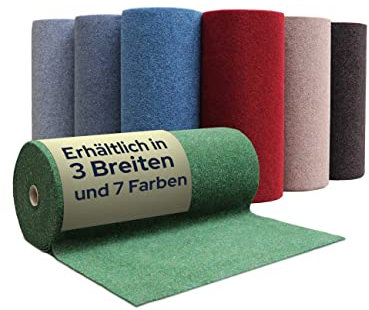 Primaflor Rasenteppich GREEN Meterware – Grün - 4,00m x 24,50m – Outdoor Kunstrasenteppich wetterfest & pflegeleicht