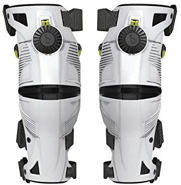 Mobius Rodillera Ortesis X8, Blanco/Amarillo, 45,7cm-50,8cm