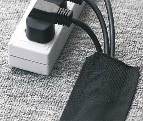 Hilltop Products Floor Cable Cover Hook & Loop Carpet Wrap 76mm wide - Available in Different Lengths (1 Metre)