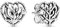 PANDORA Ohrstecker Blühende Herzen Silber 297085