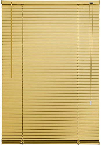ASAB PVC Venetian Shutter Blinds | Window Mounting Brackets Easily Cut | Home Office Privacy Light Protection | Twist Tilt Open Close Control Wand Pull Cord - 105 x 130cm - Oak