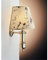 Licht-Erlebnisse Jugendstil Wandleuchte Messing Papier Schirm H:40cm antikes Design maritime Lampe Wohnzimmer Flur