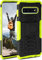 OneFlow Tank Case, Compatible with Samsung Galaxy S10, Outdoor Case, Shockproof, Phone Case with Kickstand, Camera and Screen Protector, Mobile Phone Hard Case, Lime - Green