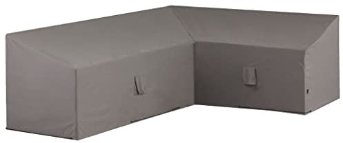 Madison Gartenmöbel Abdeckung Schutzhülle Abdeckplane Abdeckhaube Schutzplane Garten Lounge 270x210x90 cm Rechts L-Form Grau Wasserdicht Atmungsaktiv