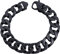 RUGGED STEEL Edelstahl Armband 15 mm breit Gliederarmband (Schwarz (matt), 18.5)