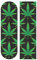 Mnsruu Skateboard Grip Tape Cannabis Griptape Schleifpapier für Roller Rollerboard, 22,9 x 83,1 cm