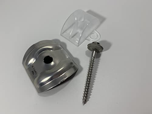 Befestigungs-Set aus Kalotten Abstandhalter Spenglerschrauben Sinus Profil Wellplatten (Sinus Profil 76/18, Kalotte | Abstandhalter | Schraube 4,5x65mm)