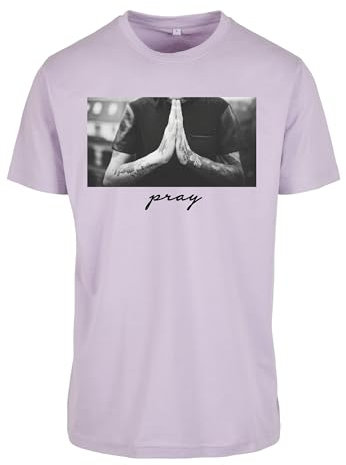 Mister Tee Herren T-Shirt Pray Tee Lilac XS