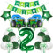Traktor 2 Jahre Junge Deko 2. Geburtstag Junge Trecker Traktor Luftballon 2 Jahre Traktor Geburtstagsdeko 2 Jahre Junge mit Happy Birthday Girlande Traktor Ballons 2 Geburtstag Junge Deko für Kinder