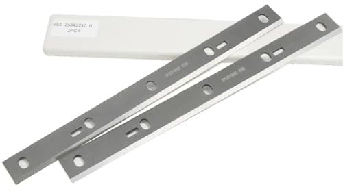 qinggw 1 Paio 258mm HSS Lama per pialla 258X22X2mm Spessore Coltello per pialla Pezzo di Ricambio per HMS1070 Bernardo PT-250 Kity DRA260