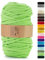 Netuno 1x corda macramè colorata verde chiaro 9 mm 50 m corda in cotone anima in poliestere filo spago per macramè uncinetto ferri da maglia decorazioni cordoncino colorato cavo macramè filato