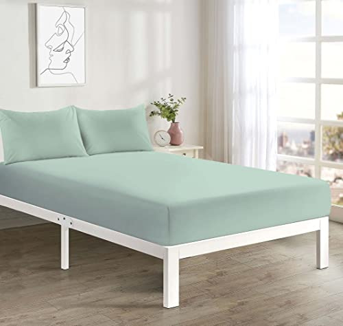 Fitted Sheet | Luxury Easy Care Polycotton Bed Sheet | Mattress Cover Non Iron, soft fabric, 26 Colours (DukEg SD)