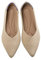 MACHSWON Women’s Ballet Dressy Flats Pointed Toe Knit Dress Shoes Slip On Casual Foldable Ballerina Walking Shoes (Beige, Size 8)