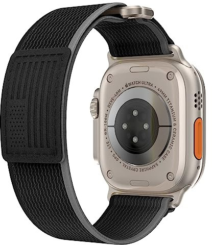 JHTSOLE Cinturino in Nylon Trail Loop per Watch Ultra 2 SE 2 Band 49mm 45mm 44mm 42mm Soft Sport Sostituzione Cinturino Cinturino per iWatch Series 9 8 7 6 5 4 3 2 SE