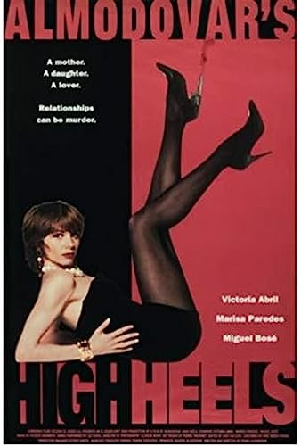 BOBSLA Poster High Heels Poster Pedro Almodovar Spanisches Filmposter Wandkunst Leinwand Gemälde Home Decor 50X70Cm Kein Rahmen