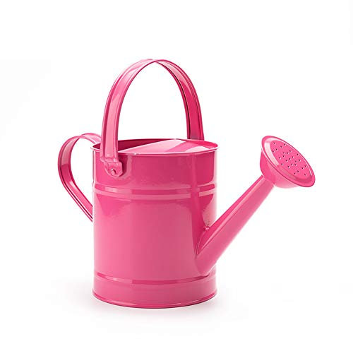 PAOORTS Annaffiatoio in metallo, rosa, 1,5 l