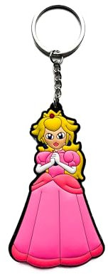 Aurabeam Peach-s Super Mario-s Schlüsselanhänger Gaming Geschenk Schlüsselring