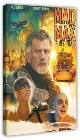 NEDOES Mad Max Fury Road Poster Leinwand Poster Schlafzimmer Dekor Sport Landschaft Büro Zimmer Dekor Geschenk Rahmenstil 60 x 90 cm