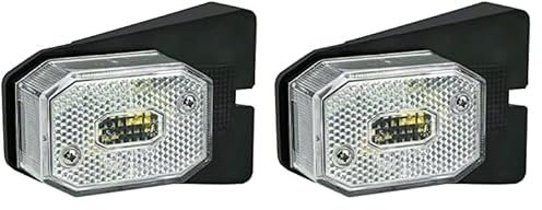 LAS 10122 Anhänger Begrenzungsleuchte, mit weißem Reflektor, mit Halter, 6,1x5,5x6,5 cm (Packung mit 2)