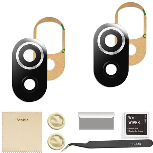 iStable 2er-Pack Kamera Glas Kompatibel mit Xiaomi Mi 11 Lite 5G Kameraglas Linse Ersatz Original vollständiges Reparatur-Ersatzset mit Werkzeugen