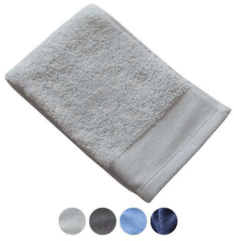 Jean & Len Toalla de Mano de algodón 100% orgánico, en Color Gris Claro, con cordón para Colgar, Certificado Oeko-Tex y Gots, diseño Moderno y Atemporal, Toallas de Mano 30 x 50 cm