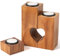 Herz Teelichthalter Holz -Set aus 3 Kerzen Deko,Mama Oma Geschenk muttertagsgeschenke für Mama Personalisiert Romantische Geschenke für Sie Freundin Frauen Tante Schwiegermutter