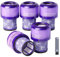 Filtro di ricambio V11 per Dyson V11 Torque Drive, V11 Animal V11 Complete V11 Extra V15 Detect V15s Detect V15s Detect Submarine Vacuums, Sostituire la parte # 970013-02, 5 filtri e 1 spazzola pulita